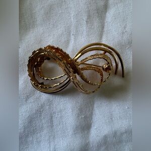 Gold Infinity Brooch